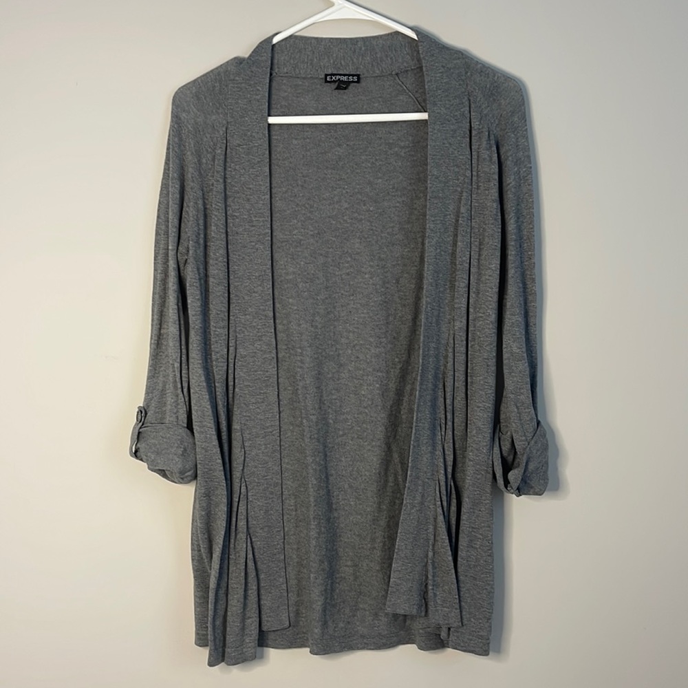 Express, grey sweater, size small